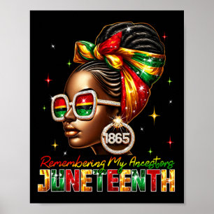 Minnet till mina anfärer Junetonde African Black Poster