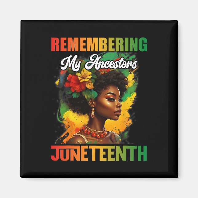 Minnet till mina föregångare Junette Celebrate Bla Magnet (Framsidan)