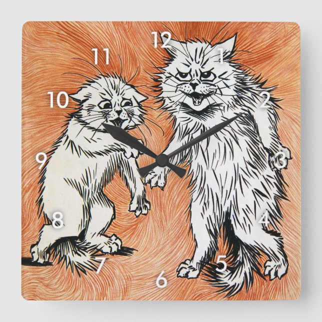 Minnets eld, Louis Wain Fyrkantig Klocka (Framsida)