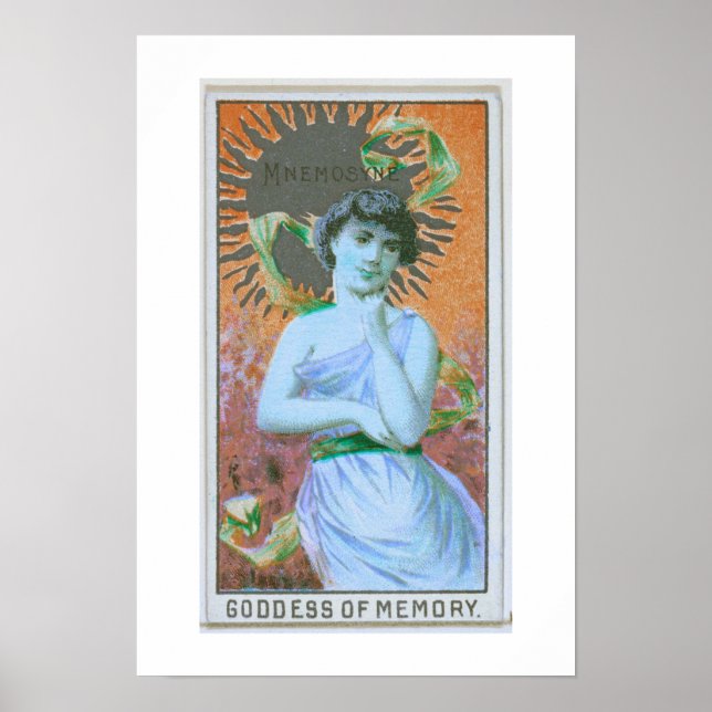 Minnets gudinna, Mnemosyne, Poster Skriv ut (Framsidan)