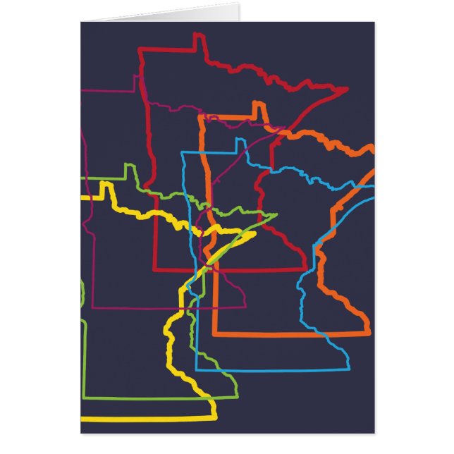 Minnets pride blur hälsningskort (Framsidan)