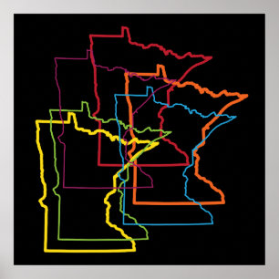 Minnets pride blur poster
