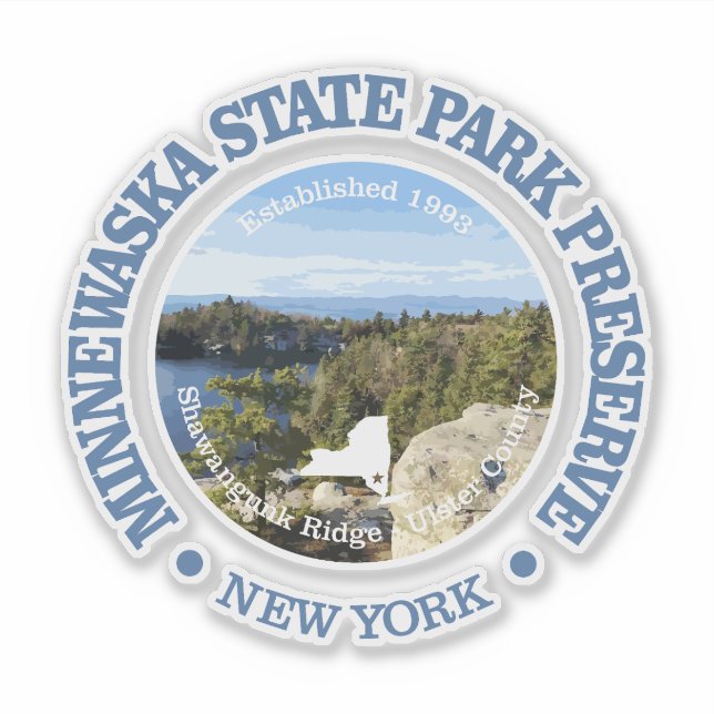 Minnewaska SP Klistermärken (Framsida)