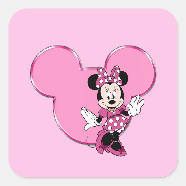 Minni Fyrkantigt Klistermärke (Framsida)