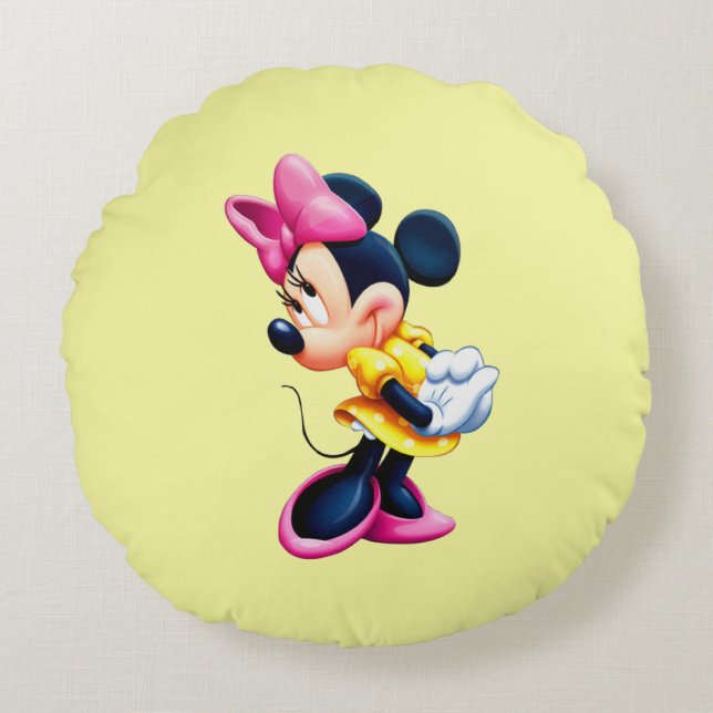 Minni Round Pillow Rund Kudde (Framsidan)