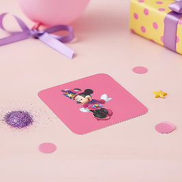 Minni Sticker Fyrkantigt Klistermärke