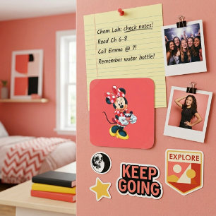 Minnie Fyrkantigt Klistermärke
