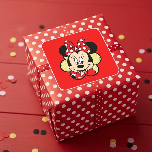 Minnie Fyrkantigt Klistermärke (Skapare uppladdad)