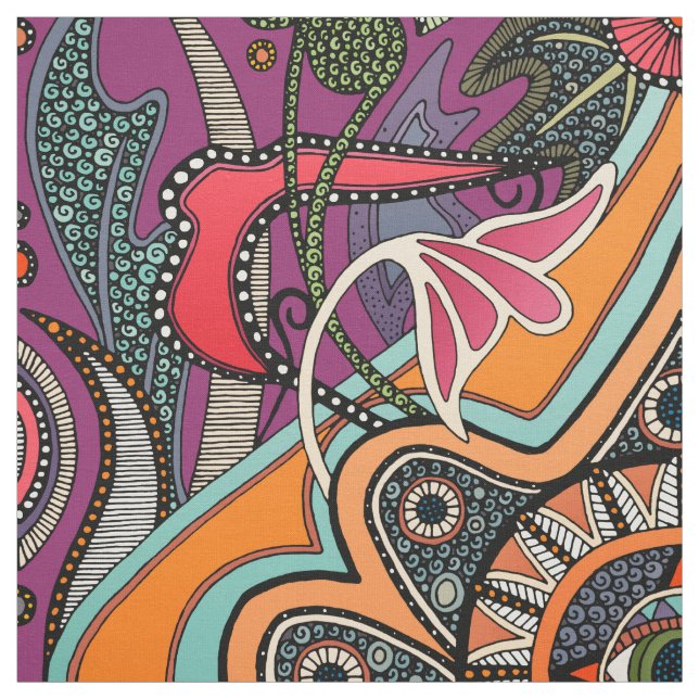 MINNIE lila Fabric Tyg (Provkarta)