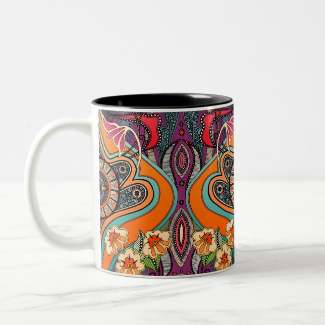 MINNIE lila Two-Tone Coffee Mugg (Vänster)