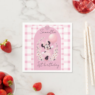 Minnie Mouse Editable name party napkins Pappersservett