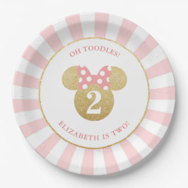 Minnie Mouse | Födelsedag i Guld och Rosa