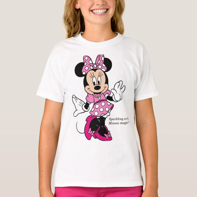 Minnie mus flickor t shirt (Framsida)