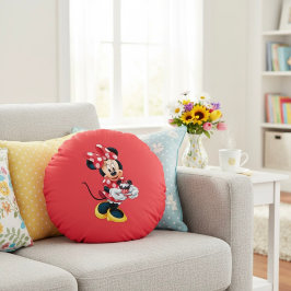 Minnie Round Pillow Rund Kudde