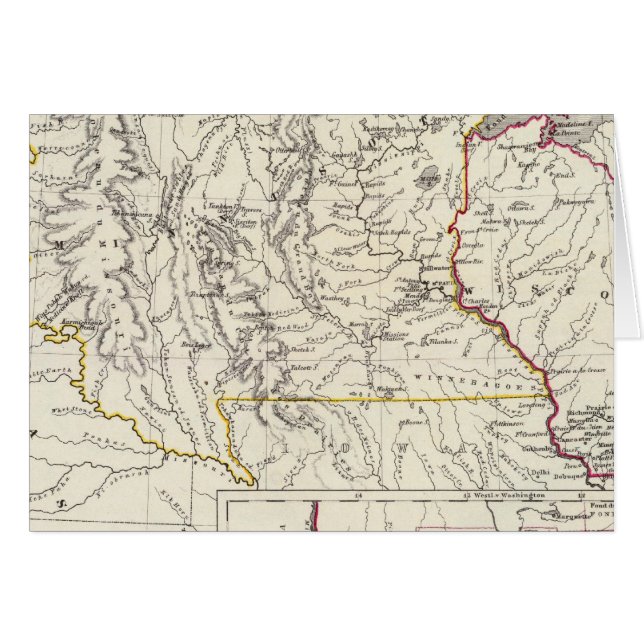 Minnisota och Wisconsin Hälsningskort (Framsidan Horizontal)