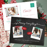 Minnry Allting Chalkboard Mistletoes jul Helg Vykort<br><div class="desc">Designad av tjock*fa*tin. Enkel att anpassa med egen text,  bild eller bild. Kontakta tjock*fa*tin direkt om du vill ha anpassningsbar. Avgifter för anpassningsbar gäller. www.zazzle.com/fat_fa_tin www.zazzle.com/color_therapy www.zazzle.com/fatfatin_blue_knot www.zazzle.com/fatfatin_red_knot www.zazzle.com/fatfatin_mini_me www.zazzle.com/fatfatin_box www.zazzle.com/fatfatin_design www.zazzle.com/fatfatin_ink.</div>