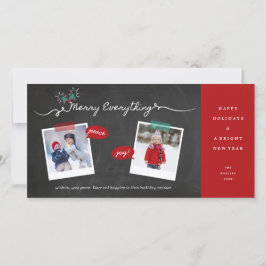 Minnry Allting Chalkboard Mistletoes jul Julkort