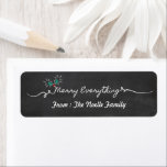 Minnry Allting Chalkboard Mistletoes jul Returadress Etikett<br><div class="desc">Designad av tjock*fa*tin. Enkel att anpassa med egen text,  bild eller bild. Kontakta tjock*fa*tin direkt om du vill ha anpassningsbar. Avgifter för anpassningsbar gäller. www.zazzle.com/fat_fa_tin www.zazzle.com/color_therapy www.zazzle.com/fatfatin_blue_knot www.zazzle.com/fatfatin_red_knot www.zazzle.com/fatfatin_mini_me www.zazzle.com/fatfatin_box www.zazzle.com/fatfatin_design www.zazzle.com/fatfatin_ink.</div>