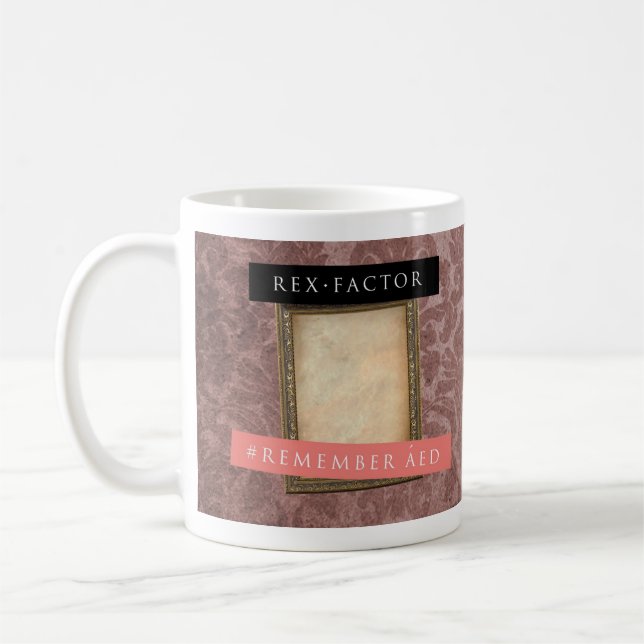 Minns Aed, den mönstrade muggen Kaffemugg (Vänster)