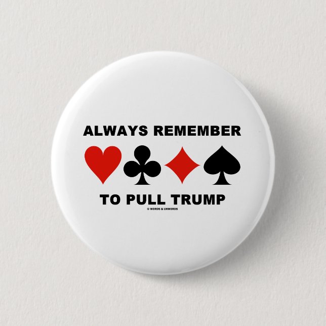 Minns alltid till handtagtrumf (fyra kortkostymer) knapp (Framsida)