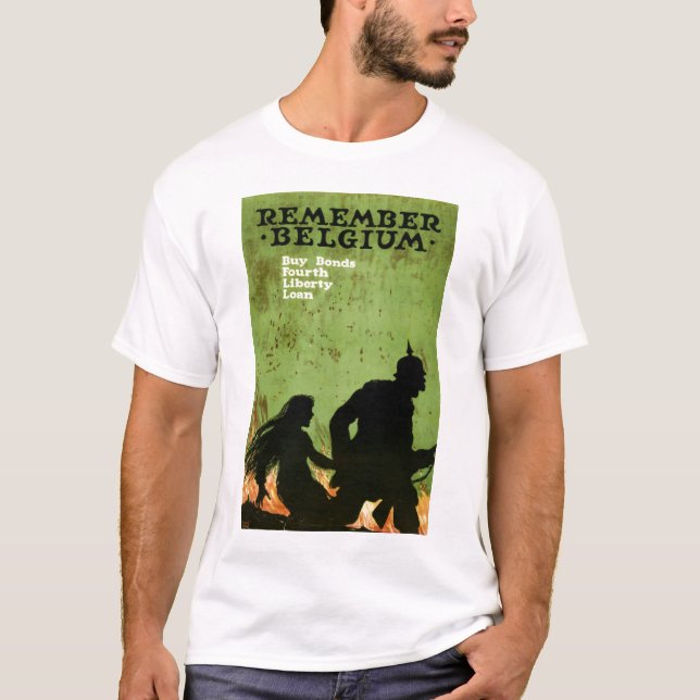 Minns Belgien Tee Shirt (Framsida)