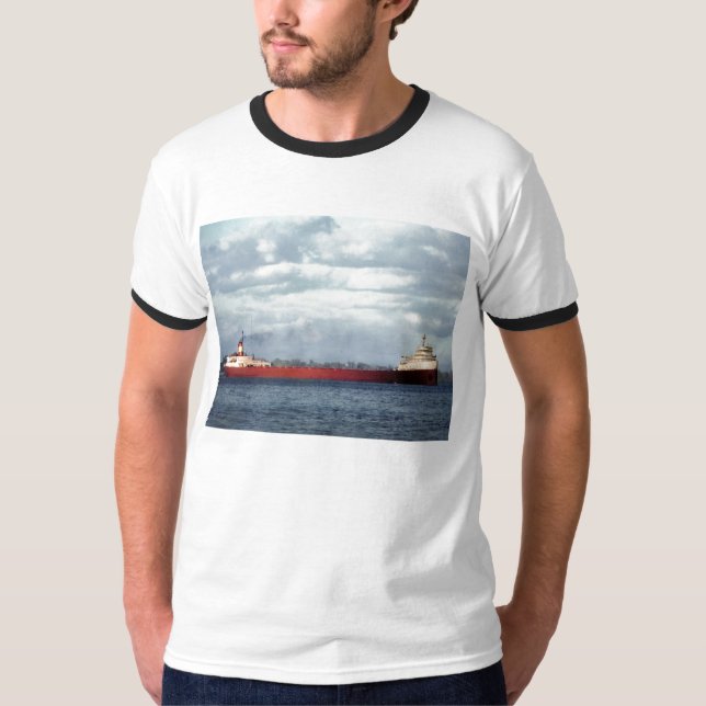 Minns besättningen av Edmunden Fitzgerald Tee (Framsida)
