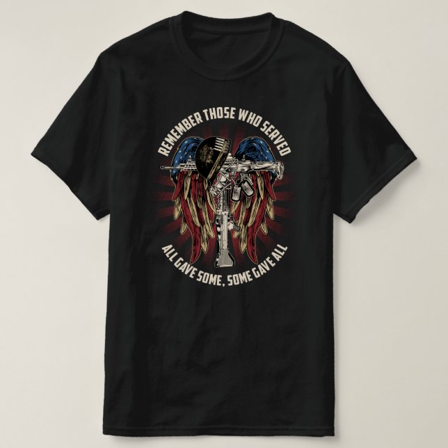 minns de som tjänade alla t shirt (Design framsida)