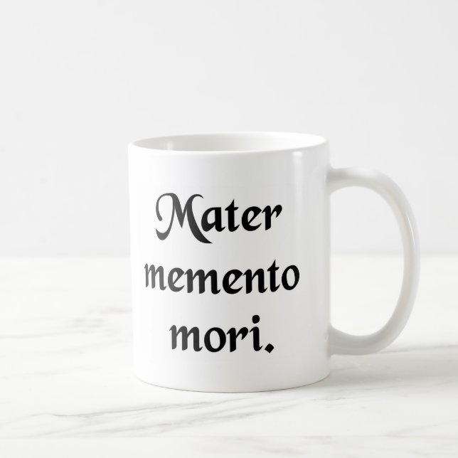 Minns din mortality. kaffemugg (Höger)