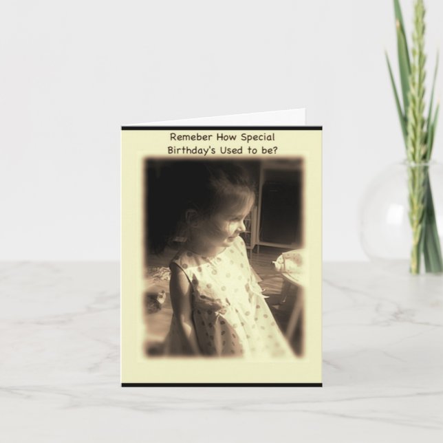 Minns du hur Speciell BIrthday brukade vara? Kort (Framsida)