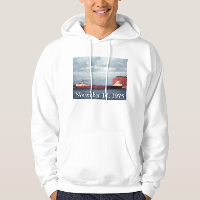 Minns Edmunden Fitzgerald Sweatshirt Med Luva (Framsida)