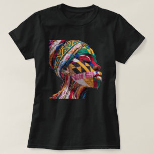 Minns färgrika svarta kvinnor T-shirt