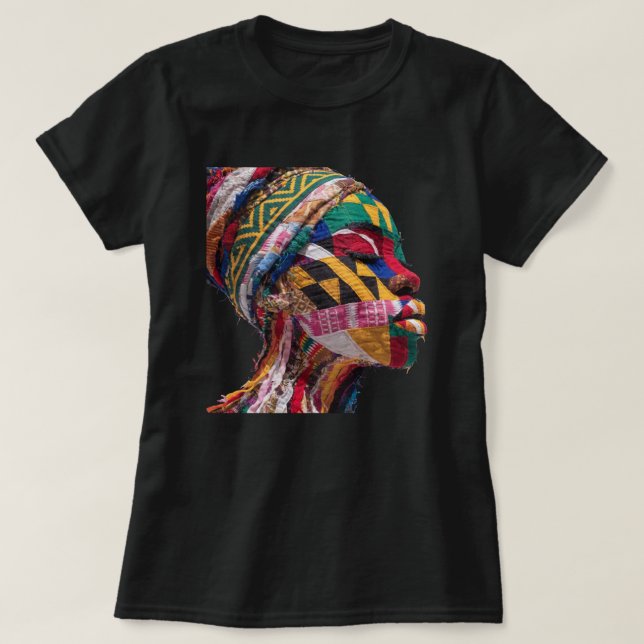 Minns färgrika svarta kvinnor T-shirt (Design framsida)