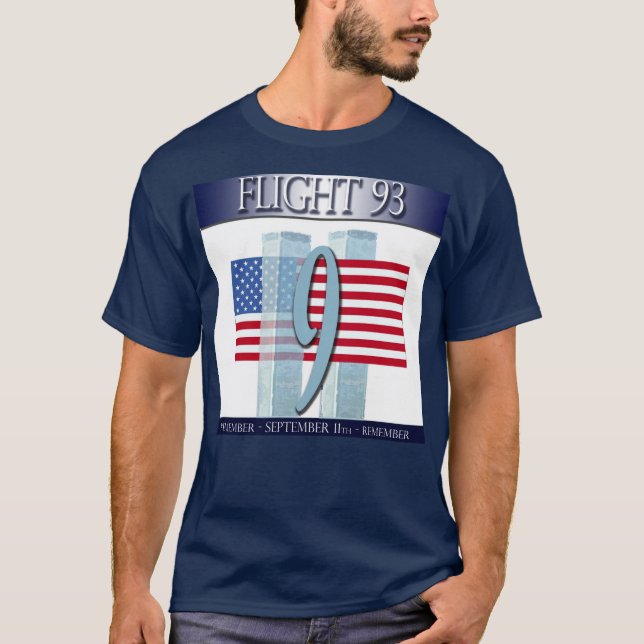 Minns flyg 93 t shirt (Framsida)