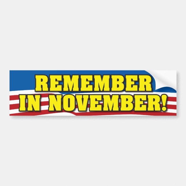 Minns i November! Bildekal (Framsidan)