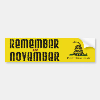 Minns i November Bildekal