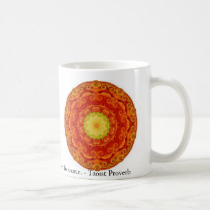 Minns källan, när du dricker vatten. - Taoist Kaffemugg
