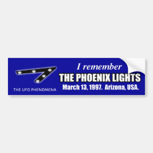 Minns ljusbildekalet för UFO Phoenix Bildekal