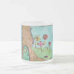 Minns mig älskar dig, mug. frostad glasmugg