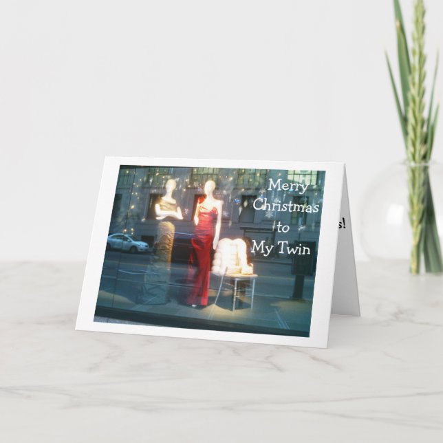 MINNS MIN TVÅ VID CHRISTMAS/ALL ROLIGT VI HADE HELGKORT (Framsida)