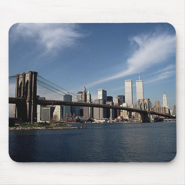 Minns när ~ i Memoriam ~-tvillingbröder WTC NYC Musmatta (Framsidan)