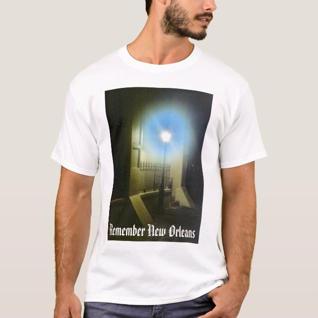 Minns New Orleans Lampost Tee Shirt (Framsida)
