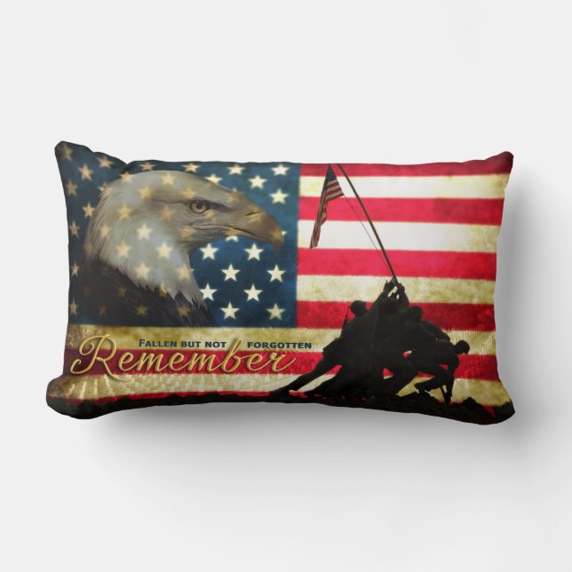 Minns…, Stupad men inte glömd minnesmärke Lumbarkudde (Framsida)