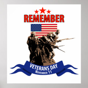 Minns veterandagen poster