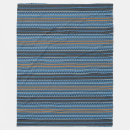 Minoan Blue Fleece Blanket II