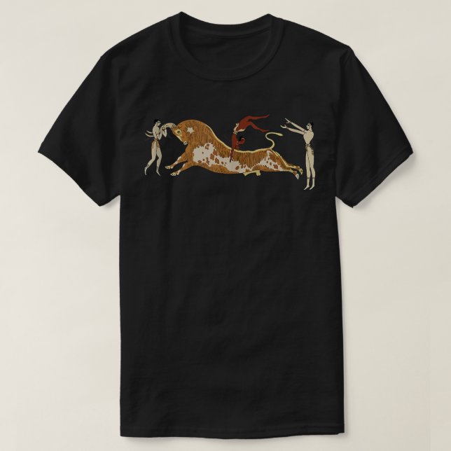 Minoan Bull-Leaping T Shirt (Design framsida)