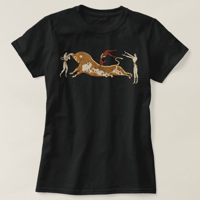 Minoan Bull-Leaping T Shirt (Design framsida)
