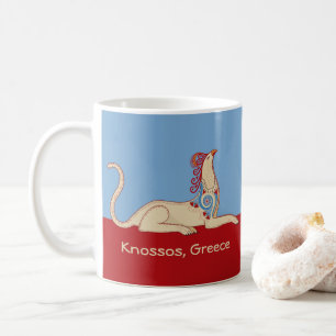 Minoan Griffin från Knossos Throne Room Fresco Kaffemugg
