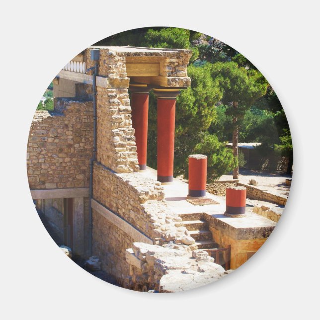 Minoanpalatset i Knossos bild Magnet (Framsidan)