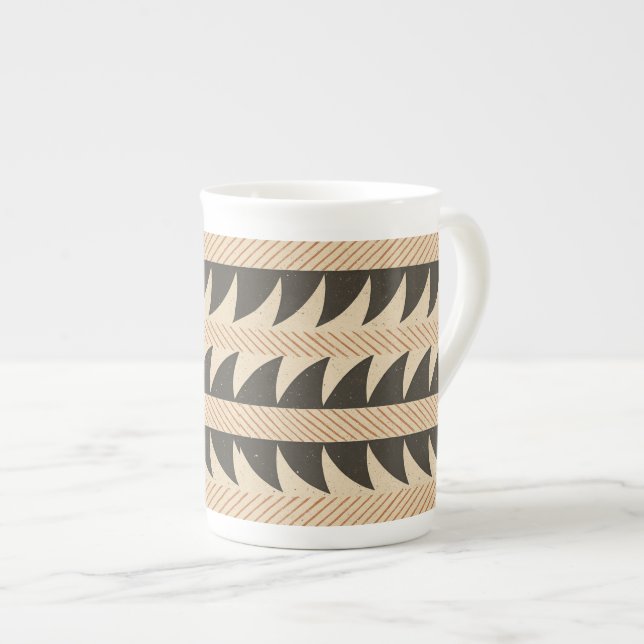 Minoansk design benporslin mugg (Framsida höger)