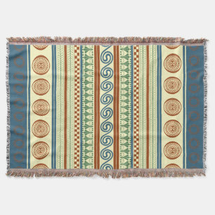 Minoansk Majestät: Ancient Aegean Throw Blanket Filt